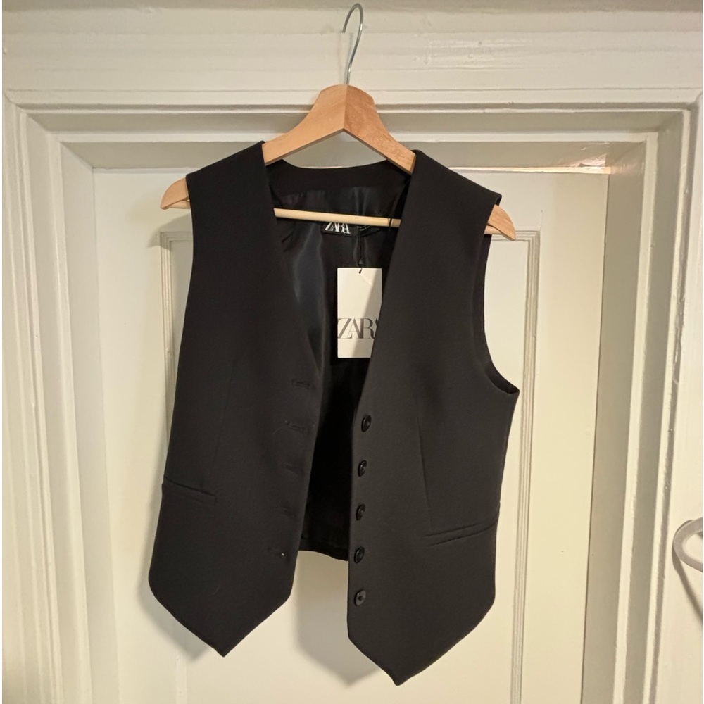 Zara Black Vest